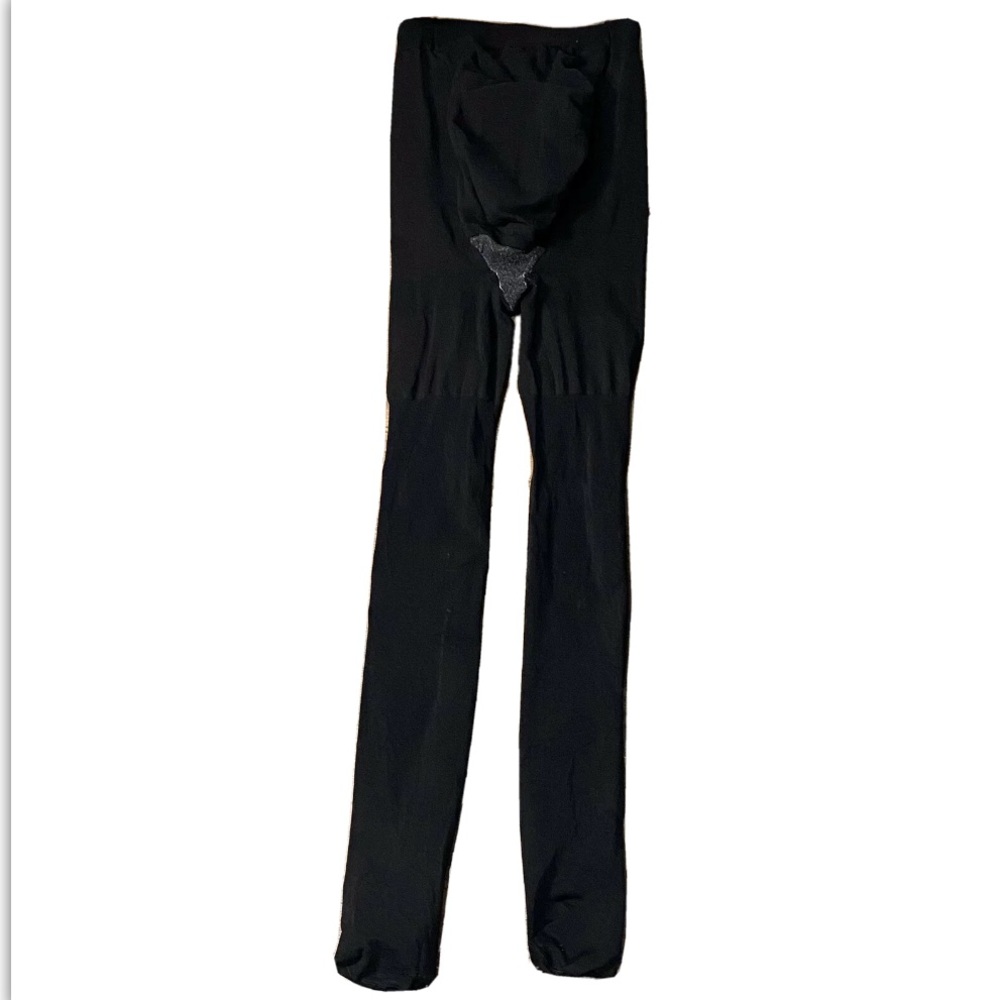 Black maternity tights
